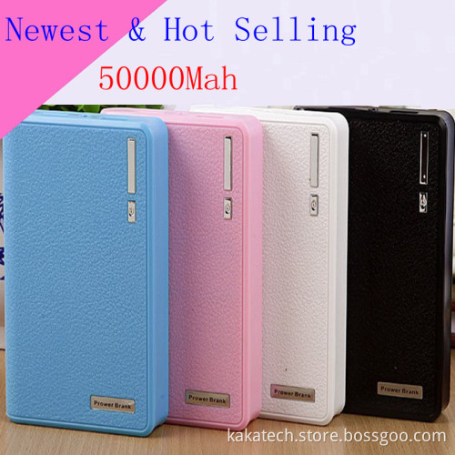 50000mAh Mobile Power Bank Business Wallet Design for Apple iPhone, Android